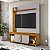 Home Estante Para TV até 65 Polegadas Bechara Maragogi Naturalle com Off White - Imagem 2