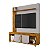 Home Estante Para TV até 65 Polegadas Bechara Maragogi Naturalle com Off White - Imagem 1