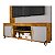 Home Estante Para TV até 65 Polegadas Bechara Maragogi Naturalle com Off White - Imagem 5