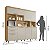 Kit Cozinha Compacta Nesher Nobreza 7 Portas 2 Gavetas 210cm Carvalho com Greige - Imagem 4