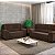 Conjunto Sofá 2 e 3 Lugares Flash Paris Suede Marrom - Imagem 2