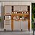 Kit Cozinha Compacta 6 Portas 2 Gavetas 200 x 200cm Salleto Catar Cinamomo/Off White - Imagem 2