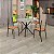 Mesa de Jantar Teixeira Ipanema 70x70 com 4 Cadeiras Jambo - Imagem 1