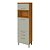Paneleiro 2 Portas 3 Gavetas Nesher Princesa Freijo/Off white - Imagem 1