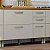 Balcão de Cozinha Nesher Princesa 120cm 2 Portas 3 Gavetas Freijó com Off White - Imagem 4