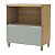 Balcão de Cozinha 80cm 1 Porta 1 Gaveta Nesher Marquesa Nature/Verde - Imagem 4