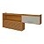 Armário Aéreo Nesher Princesa 2 Portas Nicho 200cm MDF Freijó com Off White - Imagem 1