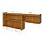 Armário Aéreo Nesher Princesa 2 Portas Nicho 200cm MDF Freijó com Off White - Imagem 5