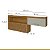 Armário Aéreo Nesher Princesa 2 Portas Nicho 200cm MDF Freijó com Off White - Imagem 4