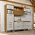 Armário Aéreo Nesher Princesa 2 Portas Nicho 200cm MDF Freijó com Off White - Imagem 2