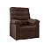 Poltrona do Papai Flash 1 lugar 0,80 x 0,80 x 0,75 Tecido Veludo Marrom - Imagem 3