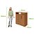 Cômoda Sapateira 6 Gavetas 1 Porta Lopas Da Vinci Amendoa Clean - Imagem 3