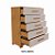 Cômoda 5 Gavetas 1,20m x 82cm x 43cm JCM Cristina Cinamomo/Off White - Imagem 4