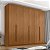 Guarda Roupas Zanzini New Monumental Cinamomo 2,40m x 2,71m 6 Portas 4 Gavetas - Imagem 2