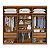 Guarda Roupas Zanzini New Monumental Cinamomo 2,40m x 2,71m 6 Portas 4 Gavetas - Imagem 3