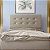 Cabeceira MDP Atenas 1,40 Cm Cama Box Casal Joly com Bege - Imagem 2