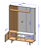 Home Bechara Corumbau 1,92m x 1,36m x 0,38m Freijó com Fendi - Imagem 4