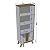 Cristaleira Bechara Madri 0,72m x 1,80m Naturalle com Off White - Imagem 5