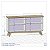 Aparador Buffet Bechara Opala 0,84m x 1,60m x 0,38m Naturale com Off White - Imagem 5