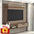 Painel de TV Jeri até 65' 1 Porta com Prateleira Carvalho/Fendi - Imagem 1