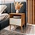 Mesa de Cabeceira Cancun 0,59m x 0,45m x 0,38m Nature com Off White - Imagem 2