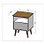 Mesa de Cabeceira Cancun 0,59m x 0,45m x 0,38m Nature com Off White - Imagem 4