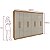 Guarda Roupas Lopas Andara 2,05m x 2,36m x 0,47m 8 Portas 4 Gavetas Sem Espelho e Sem Pés Amêndoa com Off White - Imagem 3