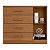 Comoda Sapateira Zanzini Genova Plus 1 Porta e 4 Gavetas 1,14m x 0,98m Cinamomo - Imagem 3
