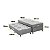 Cama Box Ecotec com Auxiliar Prestige Molas Ensacadas D28 0,88m x 1,88m x 0,47m - Imagem 2
