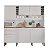 Kit Cozinha Compacta Salleto Catar Portas 2 Gavetas 2,00m x 2,00m Branco - Imagem 1