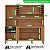 Kit Cozinha Compacta Salleto Catar Portas 2 Gavetas 2,00m x 2,00m Cinamomo com Preto - Imagem 3