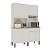 Kit Cozinha Salleto New Sienna Madeira 6 Portas 1 Gaveta 1,40m x 2,00m Branco - Imagem 1