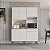 Kit Cozinha Salleto New Sienna Madeira 6 Portas 1 Gaveta 1,40m x 2,00m Branco - Imagem 2