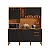 Kit Cozinha Salleto New Topazio 1,65m x 2,10m Cinamomo com Preto - Imagem 1