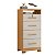 Comoda Zanzini Primordial Max 4 Gavetas 0,61m x 1,29m Cinamomo com Areia - Imagem 1