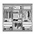 Guarda Roupa Zanzini Evidence Plus 2,30m x 2,30m 6 Portas 4 Gavetas Branco Absoluto - Imagem 3