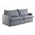 Sofa Cama Teixeria Bauru 2,00m com Pillow Tecido 330 Chumbo - Imagem 3