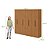Guarda Roupas Lopas Andara Soft 2,05m x 2,36m x 0,47m 8 Portas 4 Gavetas sem Espelho com Pés Amendoa - Imagem 4