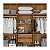 Guarda Roupa Salleto Recife 2,05m x 1,80m 0,47m6 Portas com 8 Gavetas com Pés Sem Espelho Cinamomo com Off White - Imagem 3