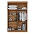 Guarda Roupa Salleto Linhares 2,13m x 1,26m x 0,47m 2 Portas Flex 2 Gavetas Cinamomo - Imagem 3
