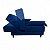 Sofá Cama MDP Catânia 1,20m x 1,88m Tecido 06 Joly Azul - Imagem 3