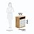 Cômoda Peroba Smim New 3 Gavetas 0,82m x 0,65m 0,42m Branco com Amêndoa - Imagem 5