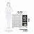 Cômoda Peroba Junior New 1 Porta 4 Gavetas 0,88m x 0,95m 0,42m Branco Brilho - Imagem 3
