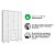 Guarda Roupas Peroba Junior New 4 Portas 3 Gavetas 1,89m x 1,22m x 0,42m Branco Brilho - Imagem 5