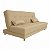 Sofá Cama MDP Catânia 1,20m x 1,88m Tecido 03 Bege - Imagem 2