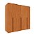 Guarda Roupas Tcil Master 6 Portas 2,01m x 2,24m x 0,46m Cinamomo - Imagem 2