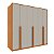 Guarda Roupas Tcil Master 6 Portas 2,01m x 2,24m x 0,46m Cinamomo com Off White - Imagem 2