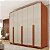 Guarda Roupas Tcil Master 6 Portas 2,01m x 2,24m x 0,46m Cinamomo com Off White - Imagem 1