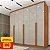 Guarda Roupas Tcil Master 6 Portas 2,01m x 2,24m x 0,46m Cinamomo com Off White - Imagem 1