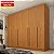 Guarda Roupas Tcil Sevila 6 Portas 8 Gavetas 2,70m x 2,40m x 0,55m Cinamomo - Imagem 1